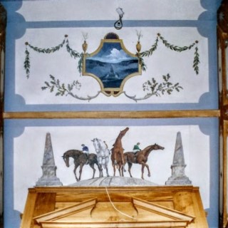 Painted Library Ceiling